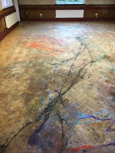 repair damaged parquet wood flooring