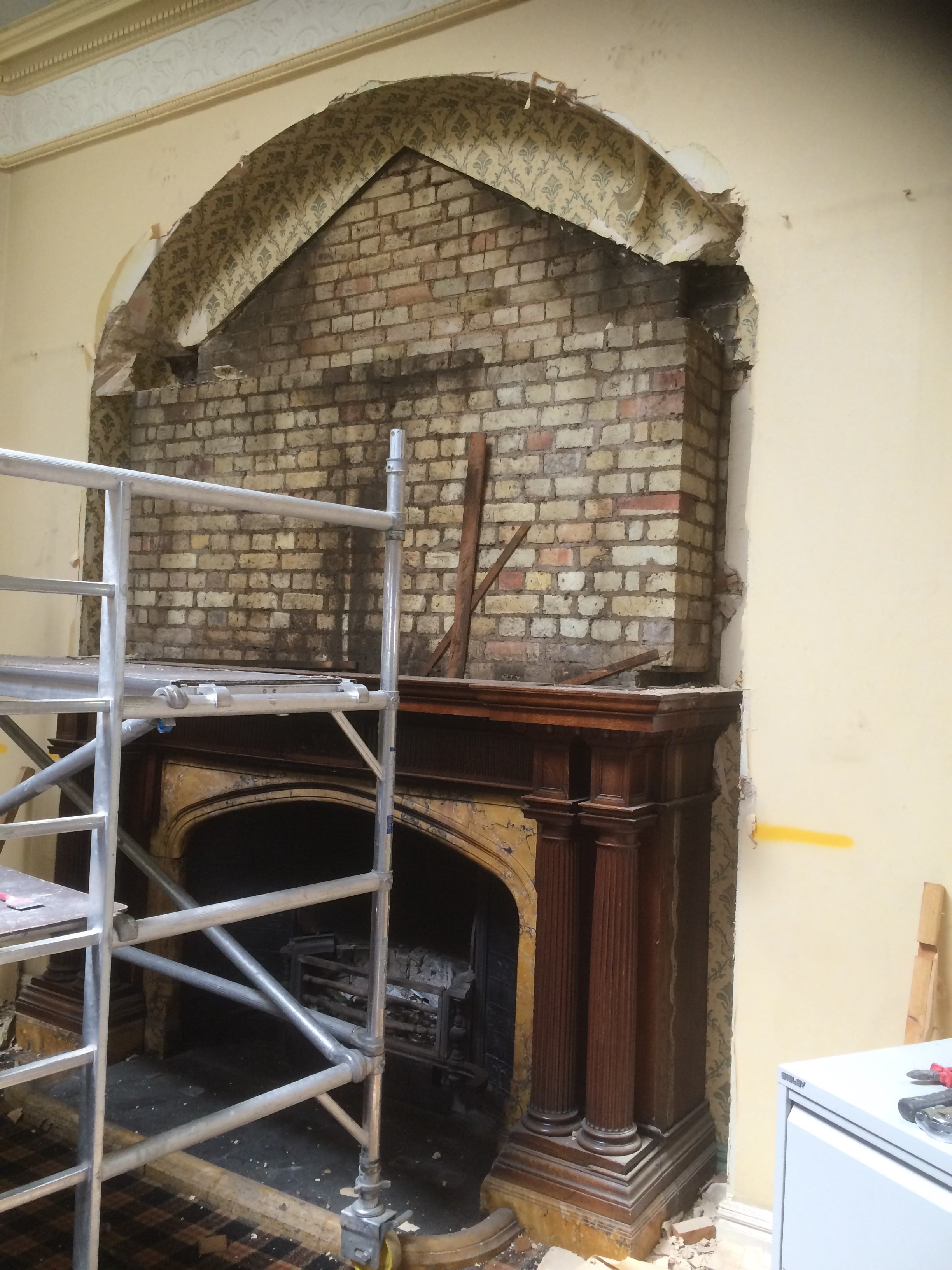 fireplace restoration in listed building