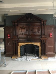 polished and restored fireplace