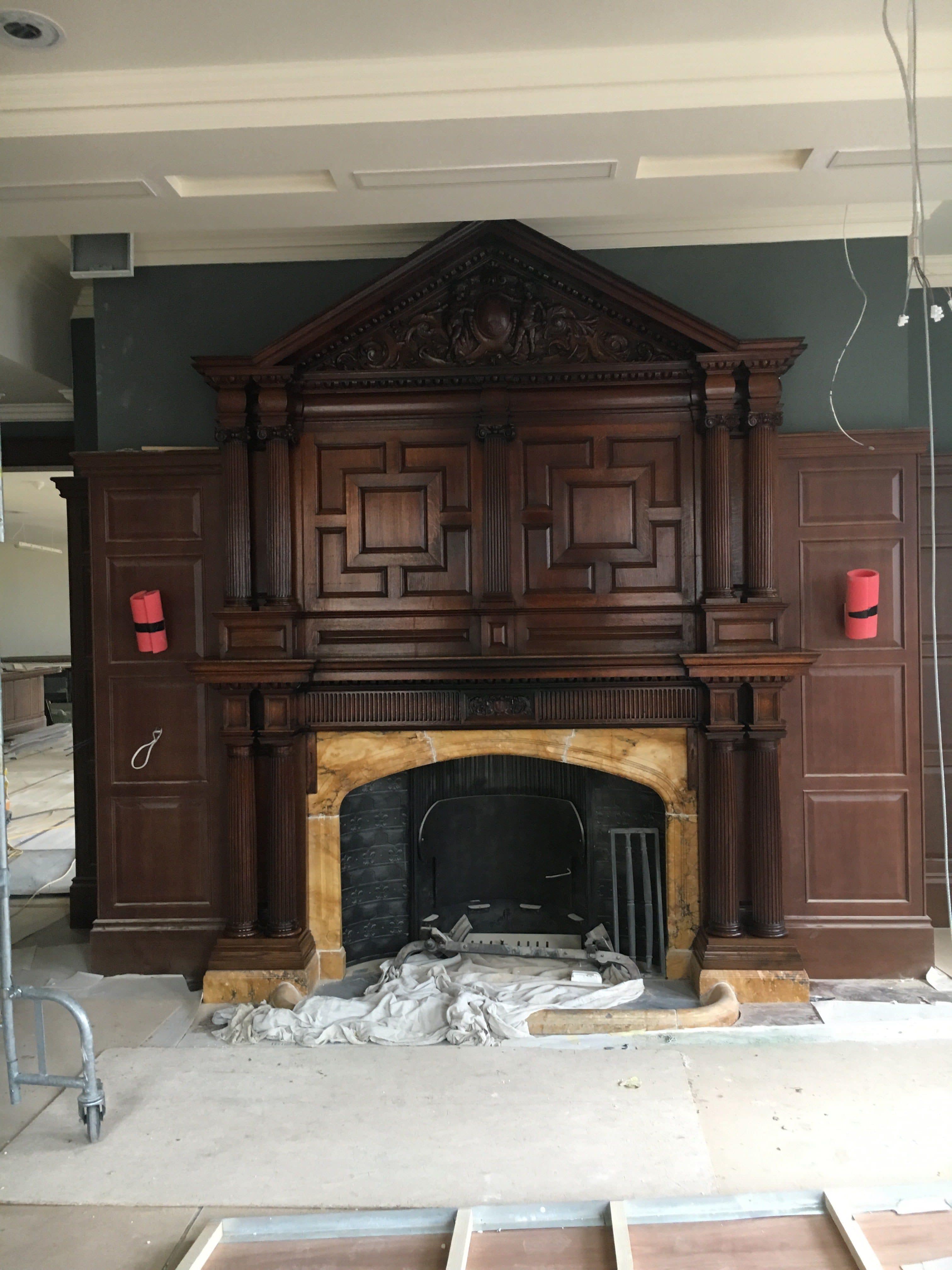 polished and restored fireplace polished and restored fireplace