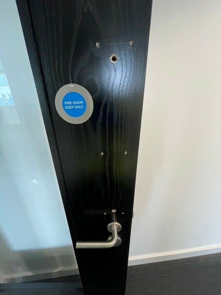 door with holes